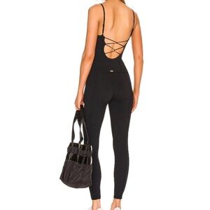Lspace Black Women's Jumpsuit with open back